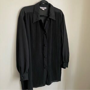 Vintage Women’s Pleated Blouse